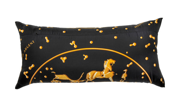 "Vif Argent" Hermès Silk Scarf Pillow