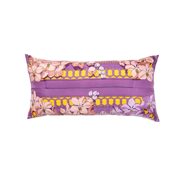 "Souveniers D'Asie" Hermès Silk Scarf Pillow