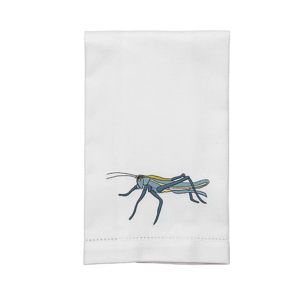 Blue Grasshopper Hand Towel