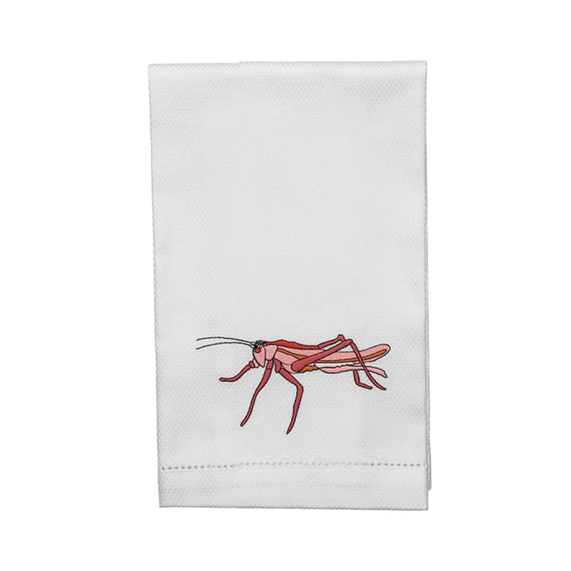 Pink Grasshopper Hand Towel