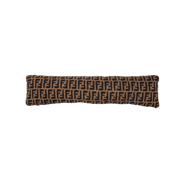 Vintage Fendi Black/Brown Terry Cloth Lumbar