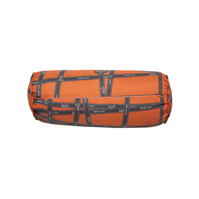 "Bolduc Ribbon" Hermès Silk Scarf Bolster Pillow