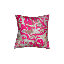 "Concours d'Etriers" Hermès Silk Scarf Pillow