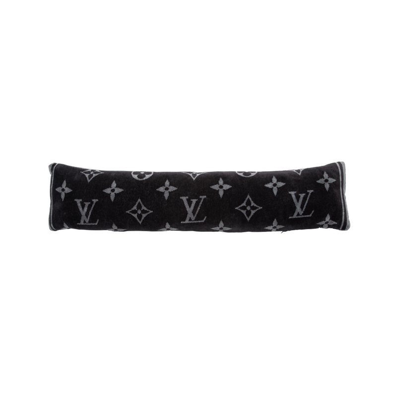 Vintage Louis Vuitton Black Terry Cloth Lumbar