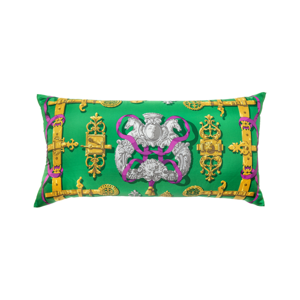 "Ferronnerie" Hermès Silk Scarf Pillow