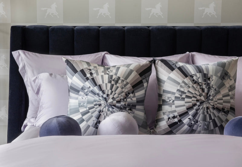 "Galop Chromatique" Hermès Silk Scarf Pillow