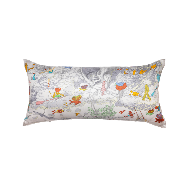 "Sur Mon Nuage" Hermès Silk Scarf Pillow