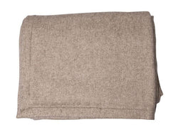 Taupe Wool & Cashmere Blanket - Tribute Goods
