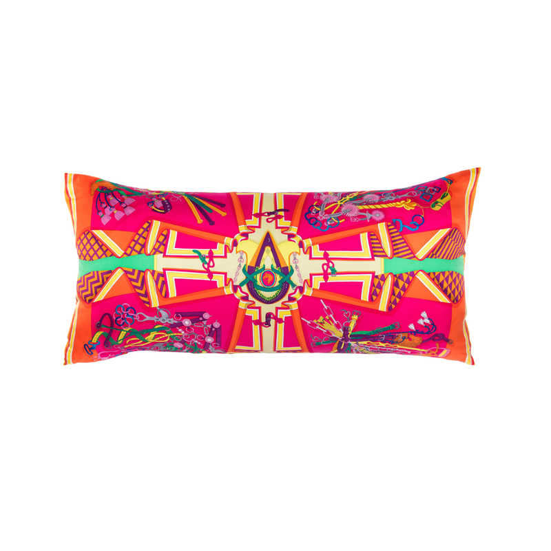 "Bouquets Sellier" Hermès Silk Scarf Pillow - Tribute Goods
