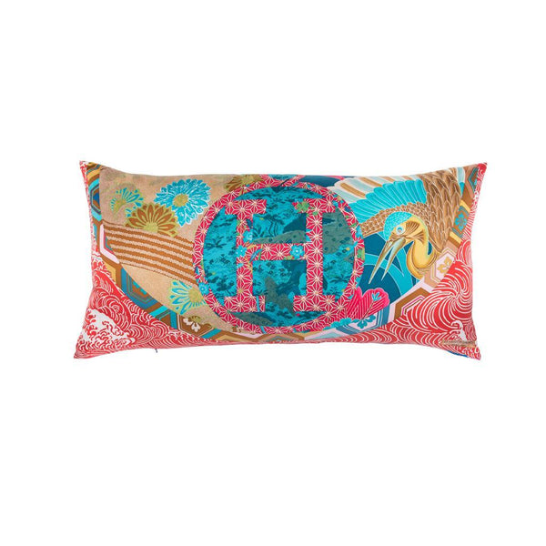 "Ex Libris En Kimonos" Hermès Silk Scarf Pillow - Tribute Goods