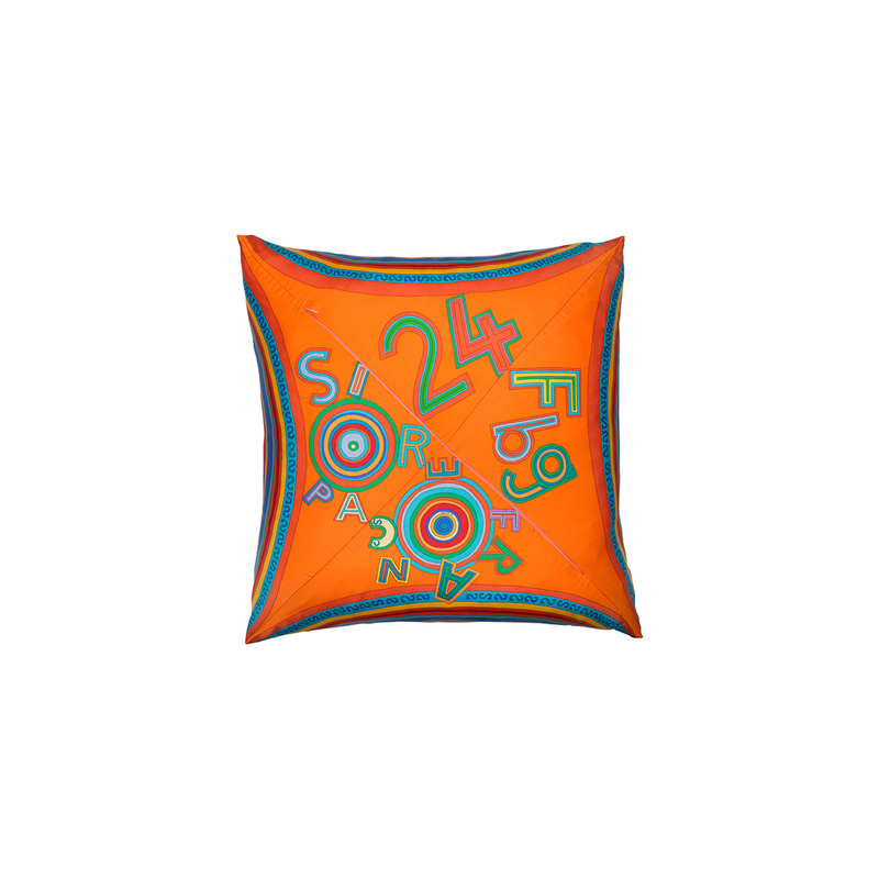 "Tohu Bohu" Hermès Silk Scarf Pillow - Tribute Goods