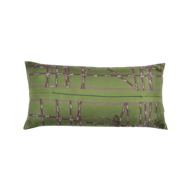 “Bolduc Ribbon” Silk Scarf Pillow - Tribute Goods