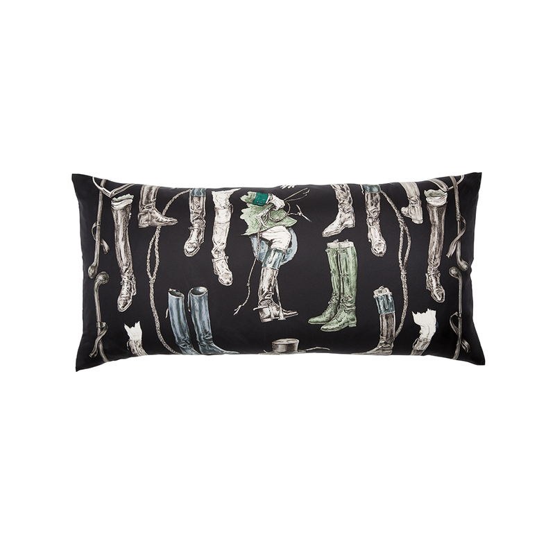 "A Propos de Bottes" Hermès Silk Scarf Pillow - Tribute Goods