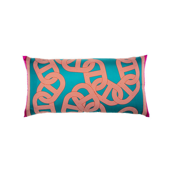 “Circuit 24 Faubourg” Silk Scarf Pillow - Tribute Goods