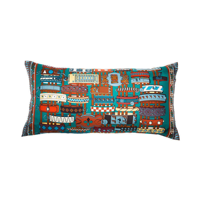 "Colliers De Chiens" Hermès Silk Scarf Pillow - Tribute Goods