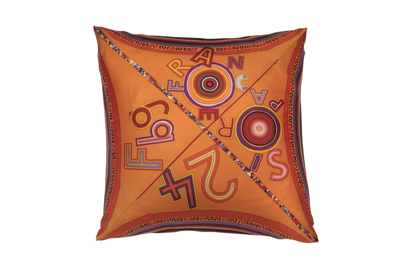 "Tohu Bohu" Hermès Silk Scarf Pillow - Tribute Goods