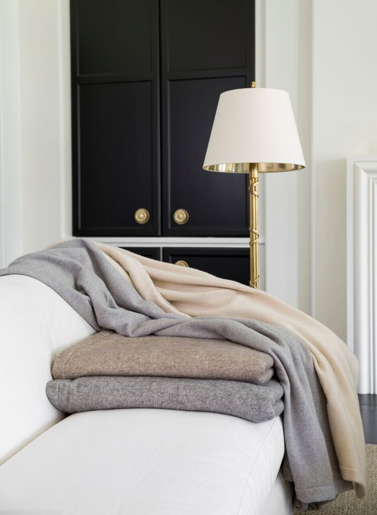 Grey Wool & Cashmere Blanket - Tribute Goods