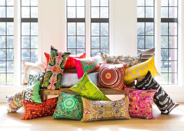 "Graff" Hermès Silk Scarf Pillow - Tribute Goods