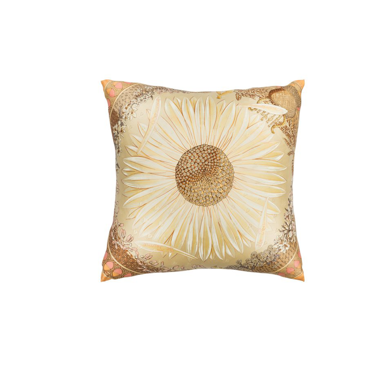 "Je T'aime Un Peu Beaucoup" Hermès Silk Scarf Pillow - Tribute Goods