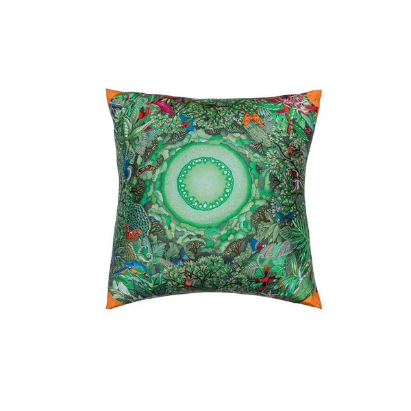 "Au Coeur de la Vie" Hermès Silk Scarf Pillow - Tribute Goods