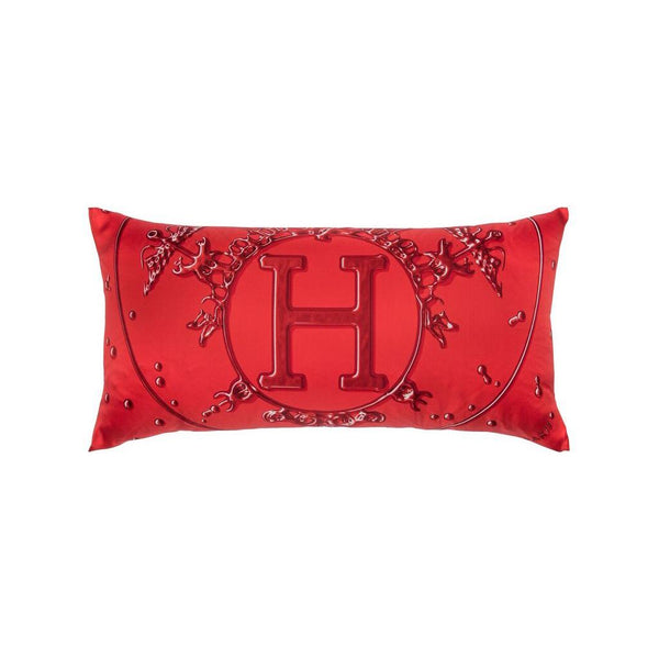 "Red Vif Argent" Hermès Silk Scarf Pillow - Tribute Goods