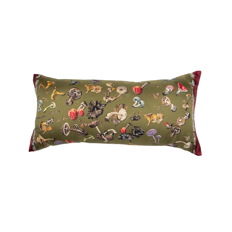 "Champignons" Hermès Silk Scarf Pillow - Tribute Goods
