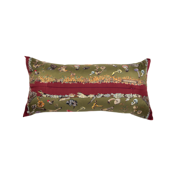 "Champignons" Hermès Silk Scarf Pillow - Tribute Goods