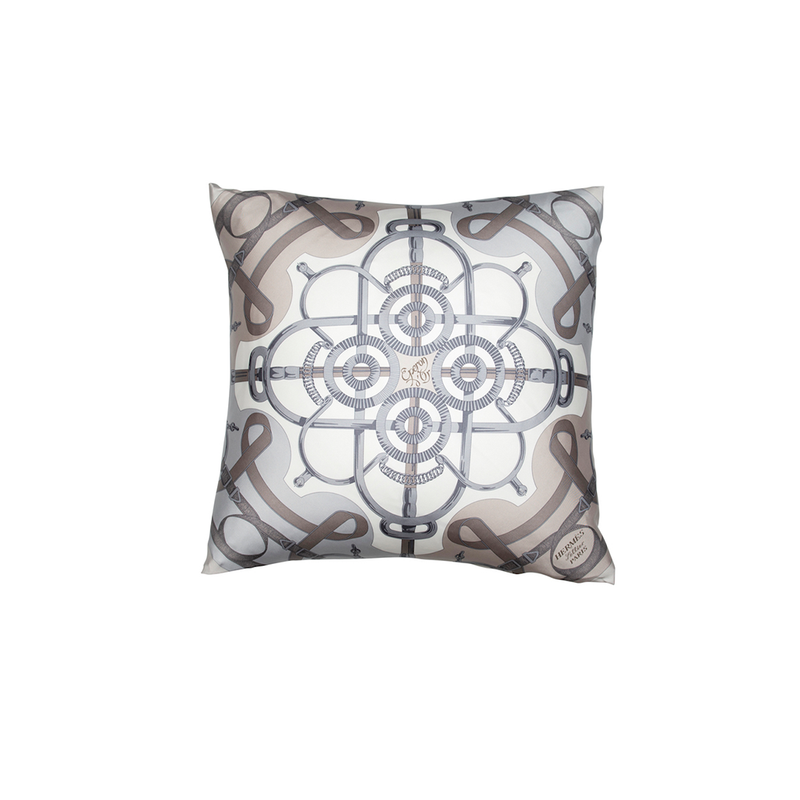 "Eperon d'Or" Hermès Silk Scarf Pillow - Tribute Goods
