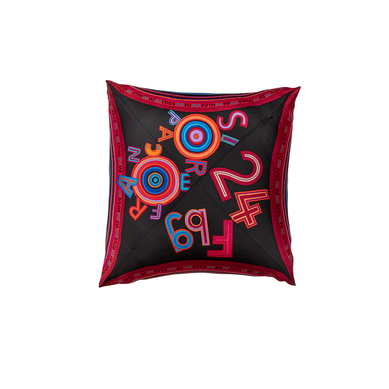 "Tohu Bohu" Hermès Silk Scarf Pillow