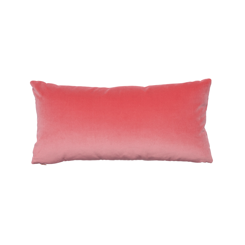 Pink velvet lumbar pillow deals