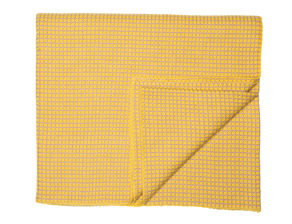 Taupe/Yellow Cashmere Blanket - Tribute Goods