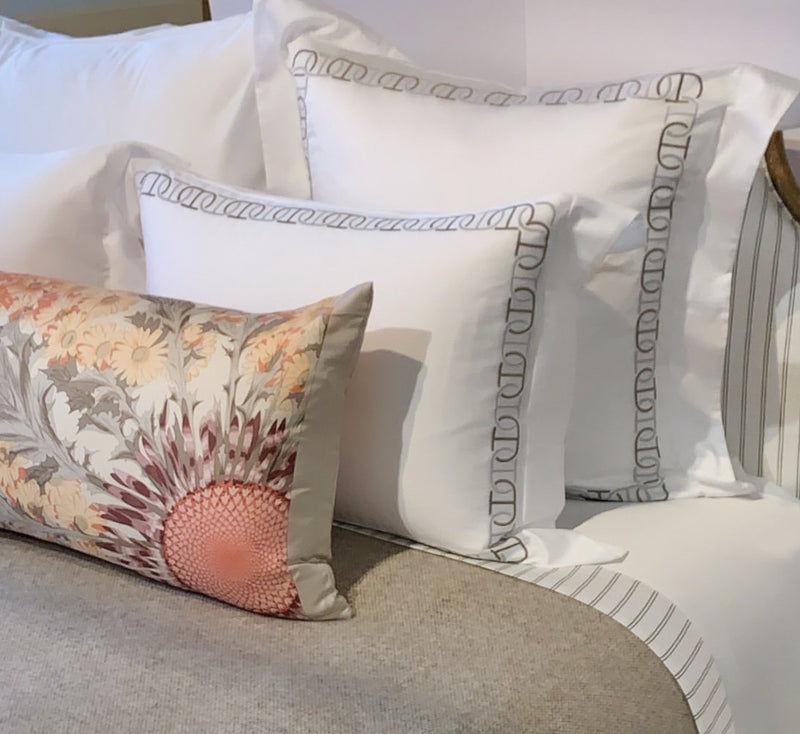 "Fleurs et Carlines II" Hermès Silk Scarf Pillow