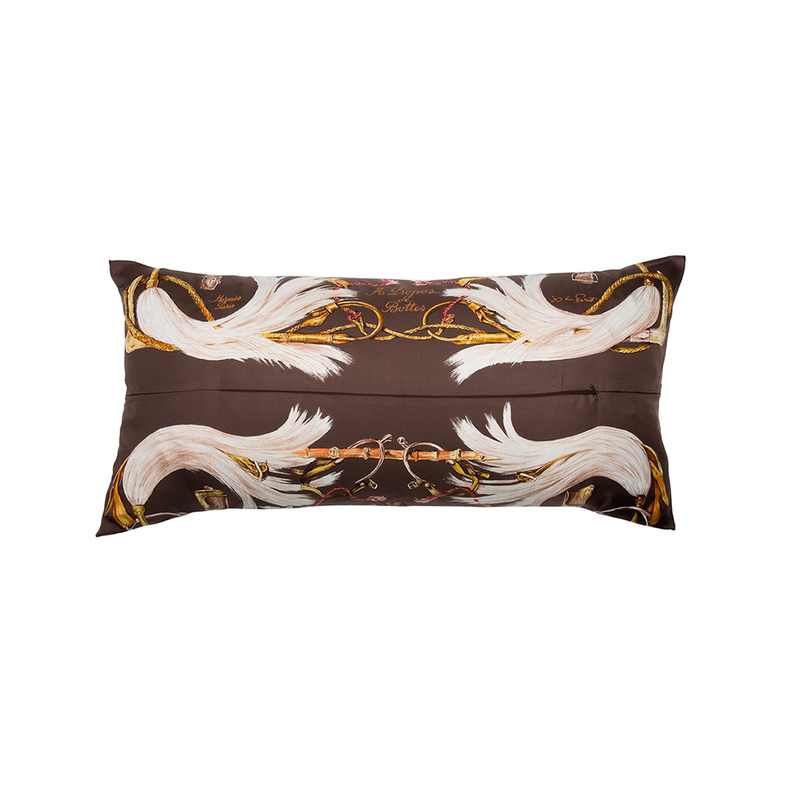 "A Propos de Bottes" Hermès Silk Scarf Pillow - Tribute Goods