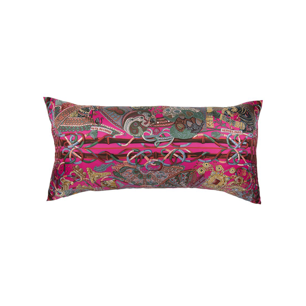 "Au Fil Du Carre" Hermès Silk Scarf Pillow - Tribute Goods