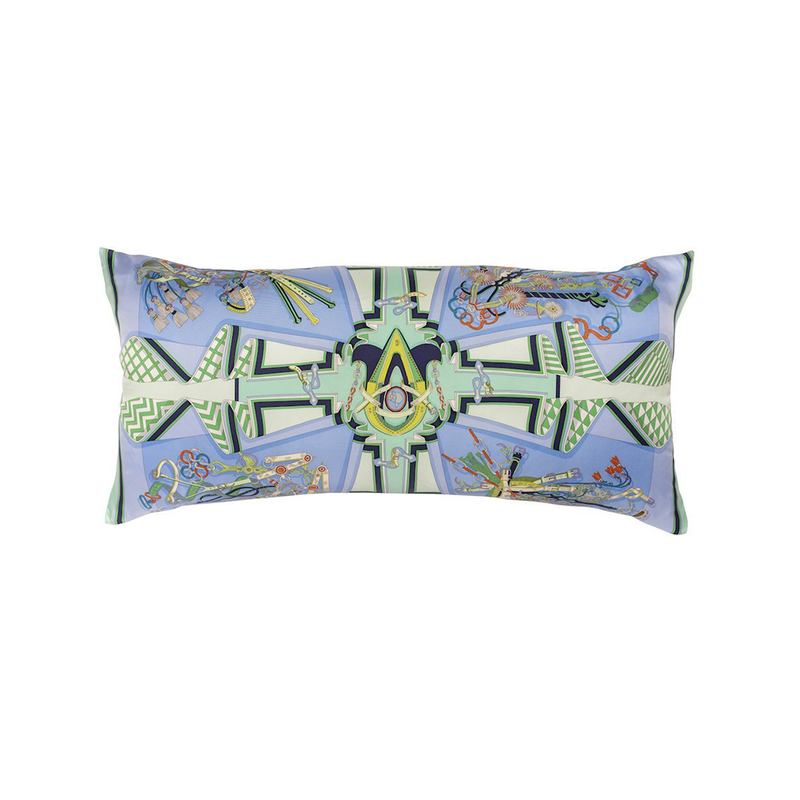 "Bouquets Selliers" Hermès Silk Scarf Pillow - Tribute Goods