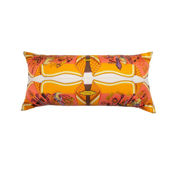 "Bouquets Sellier" Hermès Silk Scarf Pillow