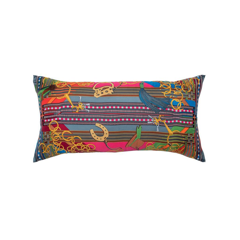 "Brides et Gris-Gris" Hermès Silk Scarf Pillow - Tribute Goods
