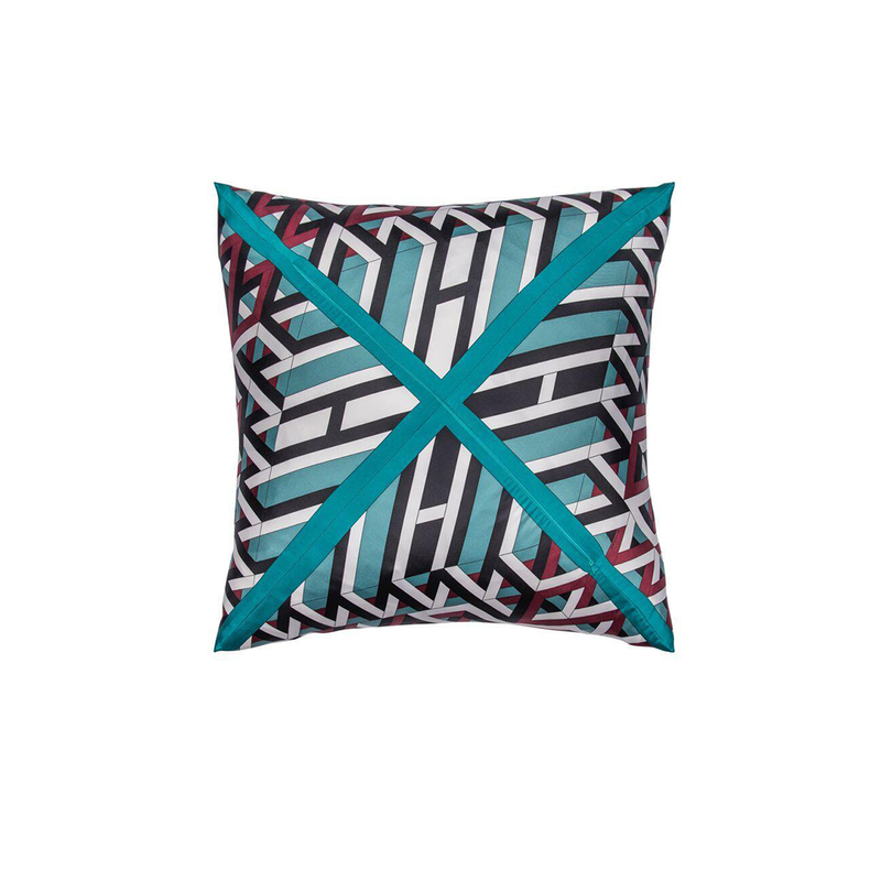 "Carre Cube" Hermès Silk Scarf Pillow - Tribute Goods
