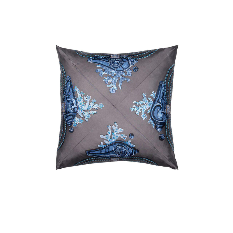 "Chemins de Corail" Hermès Silk Scarf Pillow - Tribute Goods