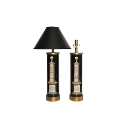 Classic Black Column Lamps
