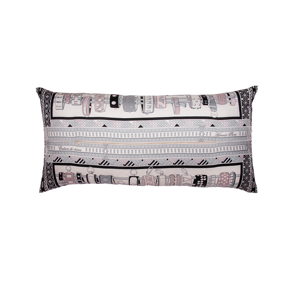 "Colliers de Chiens" Hermès Silk Scarf Pillow