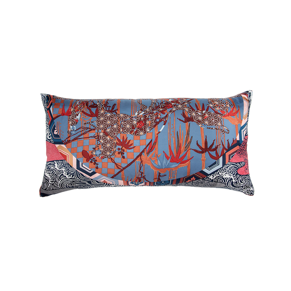 "Ex-Libris en Kimonos" Hermès Silk Scarf Pillow