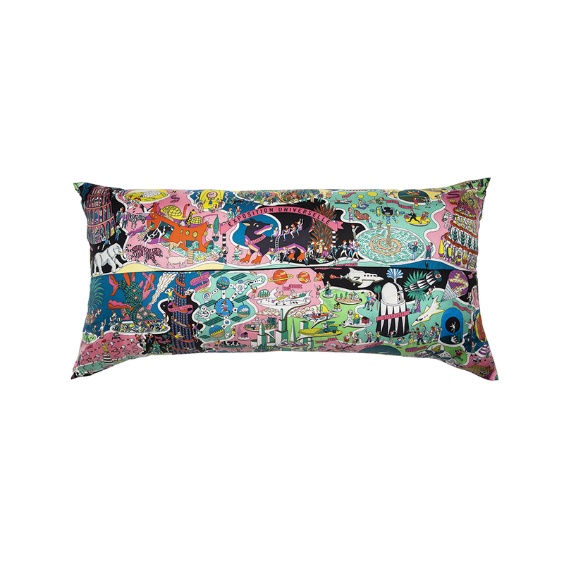 "Exposition Universelle" Hermès Silk Scarf Pillow
