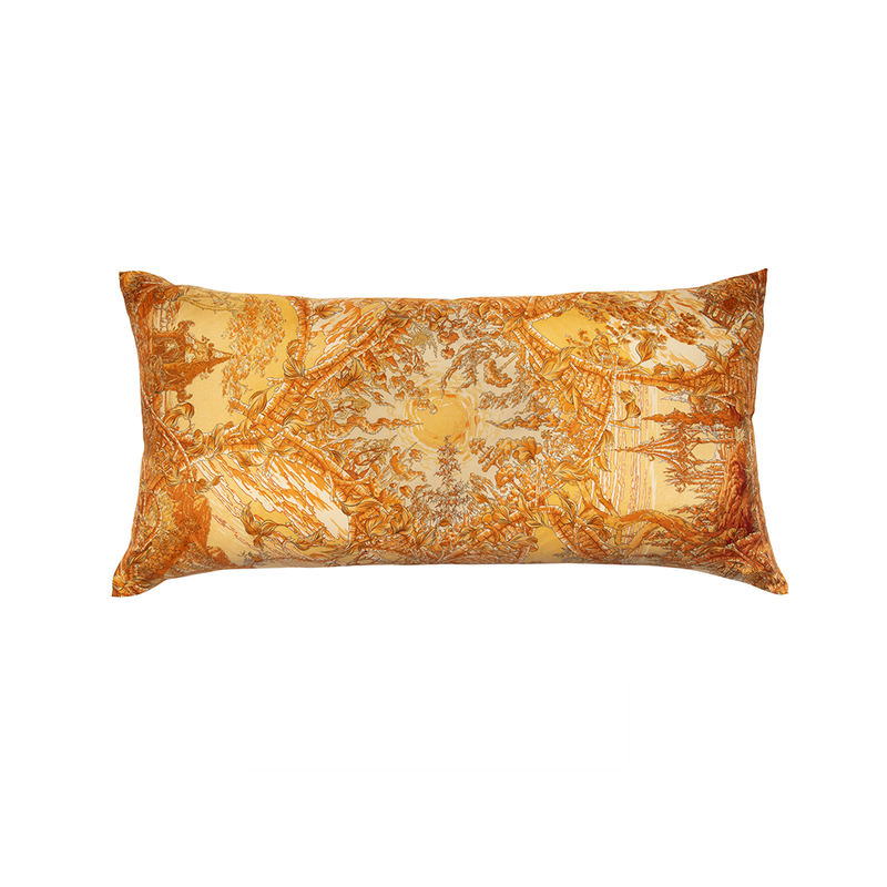 "Fantaisie Pittoresque" Hermès Silk Scarf Pillow