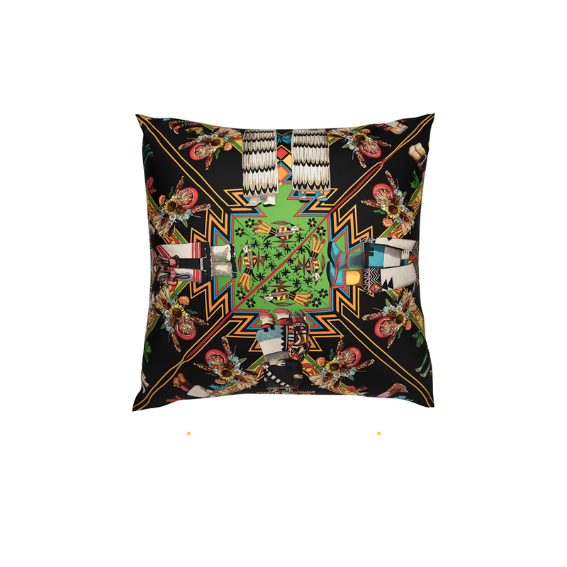 "Kachina" Hermès Silk Scarf Pillow - Tribute Goods