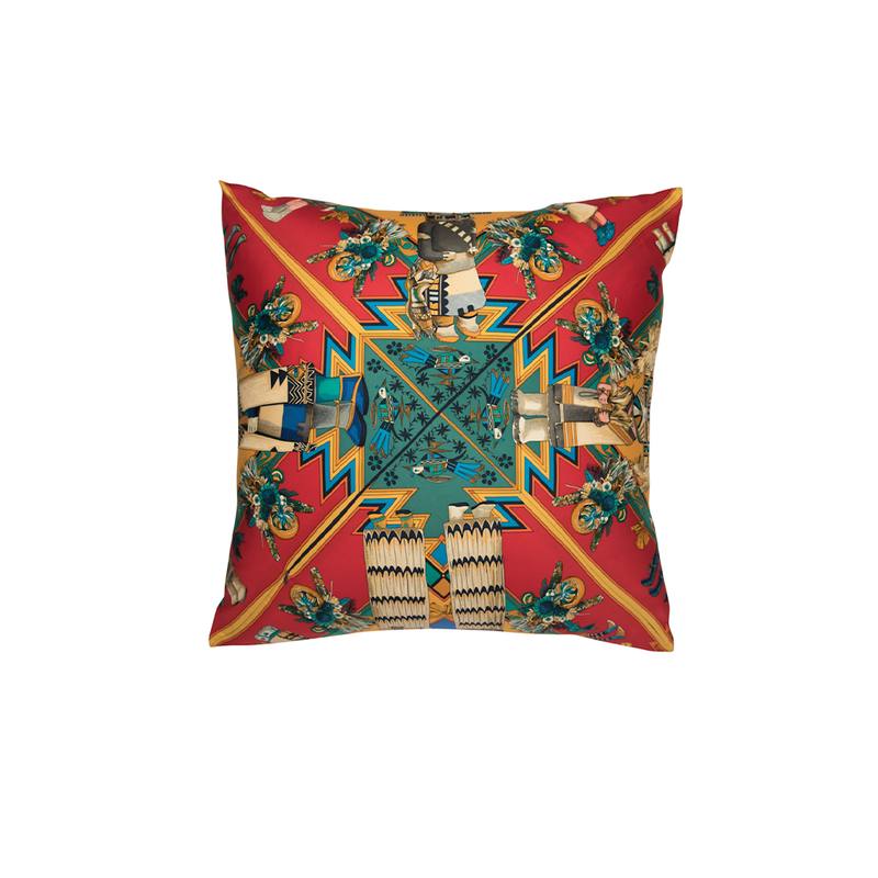 "Kachina" Hermès Silk Scarf Pillow - Tribute Goods