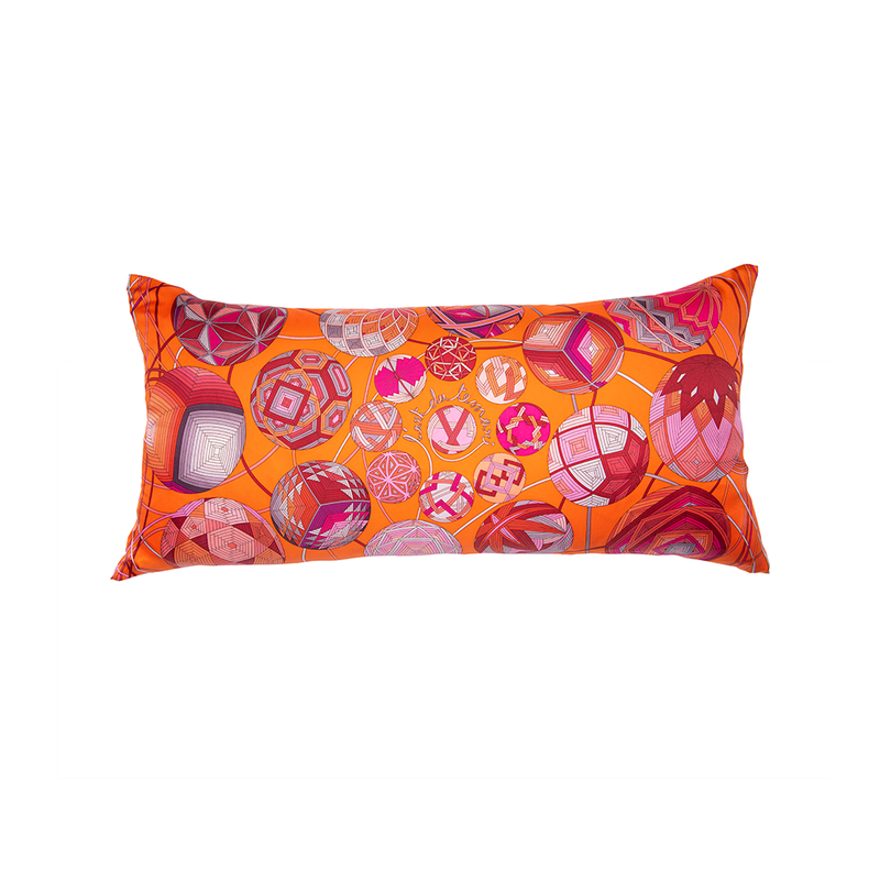 "L’Art du Temari" Hermès Silk Scarf Pillow