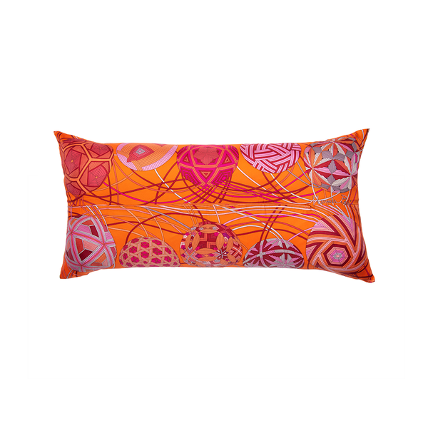 "L’Art du Temari" Hermès Silk Scarf Pillow