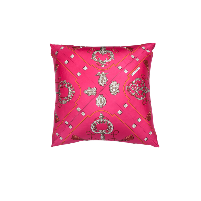 "Les Cles" Hermès Silk Scarf Pillow - Tribute Goods