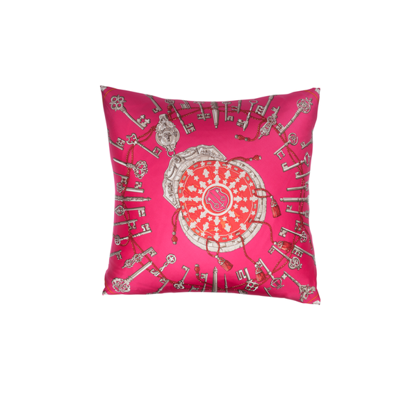 "Les Cles" Hermès Silk Scarf Pillow - Tribute Goods